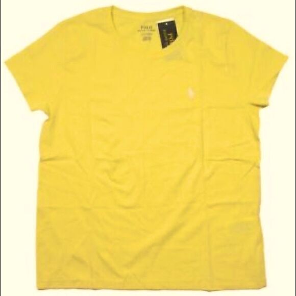 Polo Ralph Lauren t-shirt, women’s extra large, yellow, runs small - Picture 1 of 7